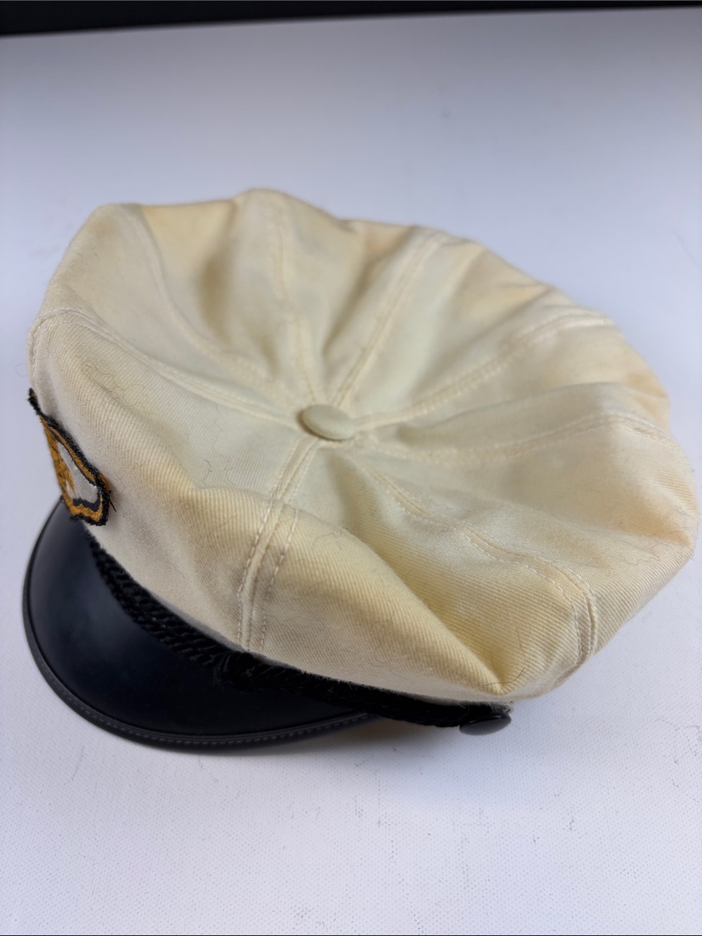 VINTAGE 90’s HARLEY DAVIDSON CAPTAIN BIKER HAT WING LOGO USA MADE MEDIUM - Picture 5 of 7